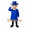 Blue Police Officer Mascot Costume Blue Police Officer Mascot Costume