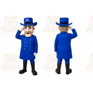 Blue Police Officer Mascot Costume