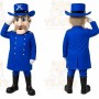 Blue Police Officer Mascot Costume