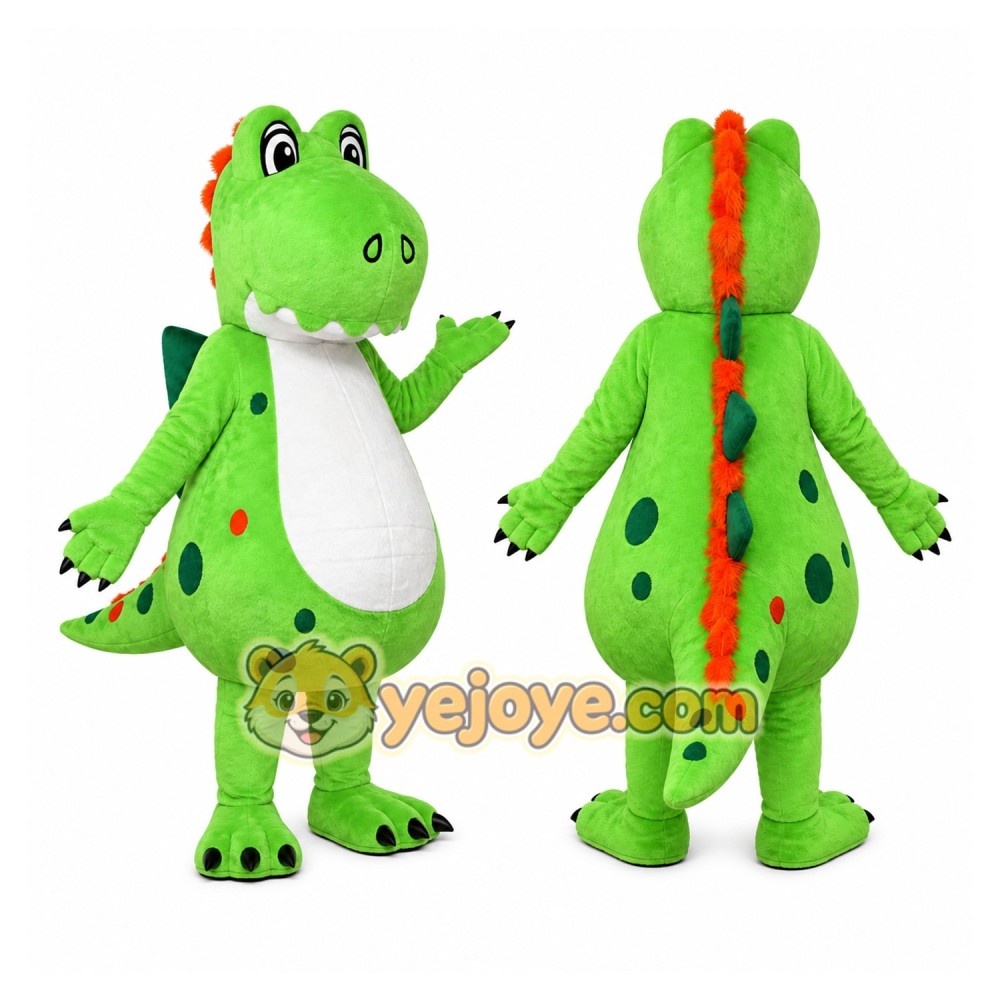 Green Dragon Mascot Costume