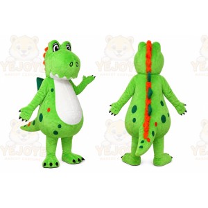 Green Dragon Mascot Costume