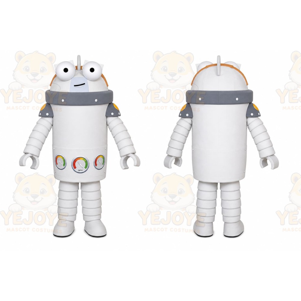 Silver Robot Mascot Costume
