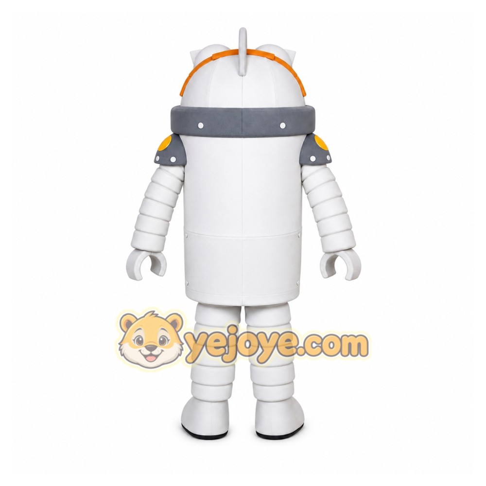 Silver Robot Mascot Costume Silver Robot Mascot Costume