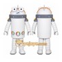 Silver Robot Mascot Costume