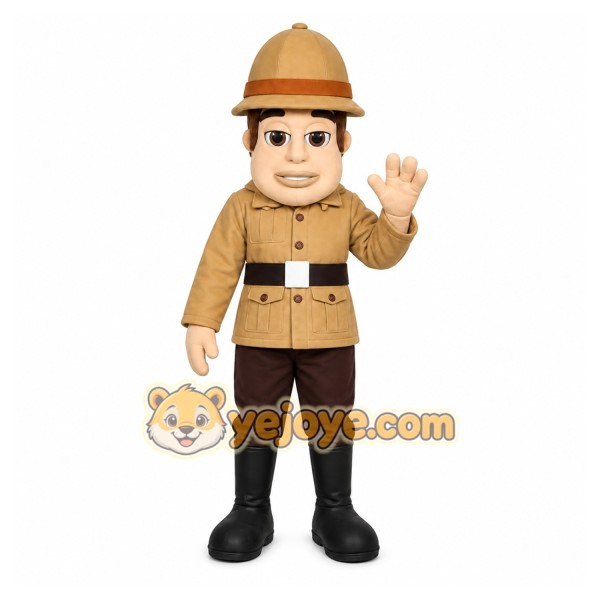 Explorer Man Mascot Costume
