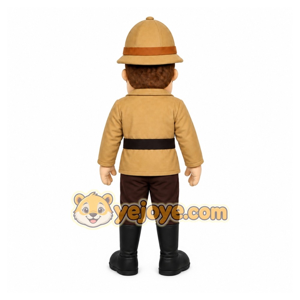 Explorer Man Mascot Costume Explorer Man Mascot Costume