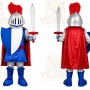 Blue Red Knight Mascot Costume
