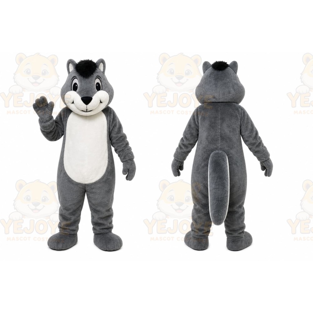 Gray Squirrel Mascot Costume