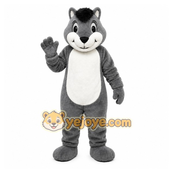 Gray Squirrel Mascot Costume Gray Squirrel Mascot Costume