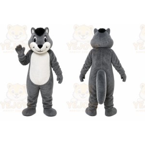 Gray Squirrel Mascot Costume