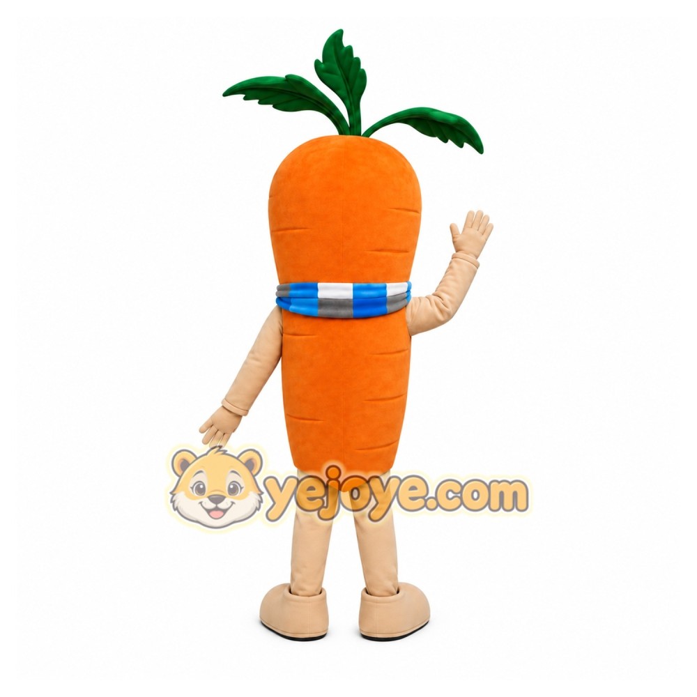 Orange Carrot Mascot Costume Orange Carrot Mascot Costume