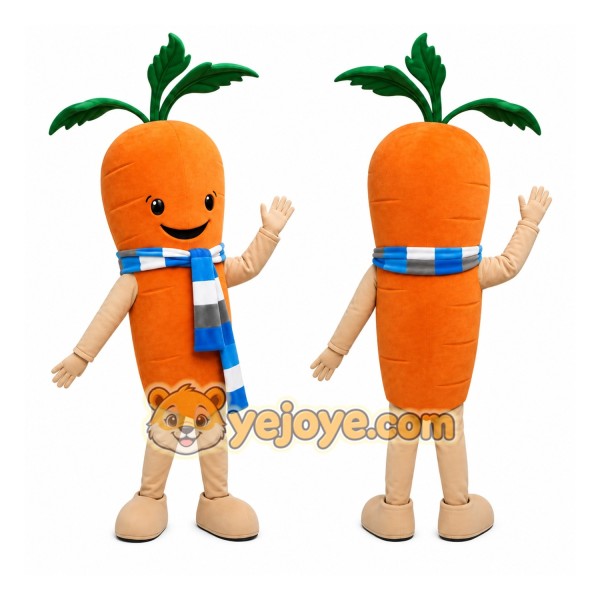 Orange Carrot Mascot Costume
