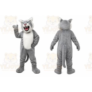 Gray Wolf Mascot Costume