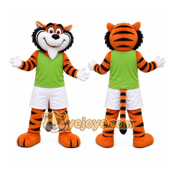 Orange Tiger Mascot Costume