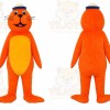 Orange Sea Lion Mascot Costume