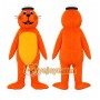 Orange Sea Lion Mascot Costume