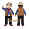 Cowboy Man Mascot Costume