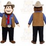 Cowboy Man Mascot Costume