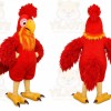 Red Rooster Mascot Costume