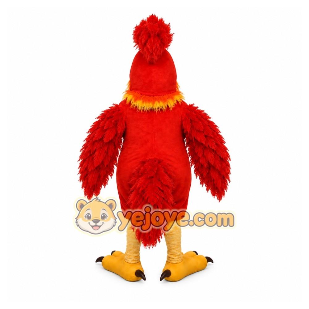 Red Rooster Mascot Costume
