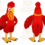 Red Rooster Mascot Costume