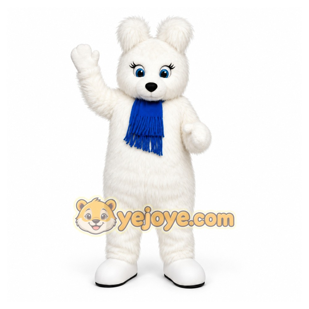White Rabbit Mascot Costume White Rabbit Mascot Costume