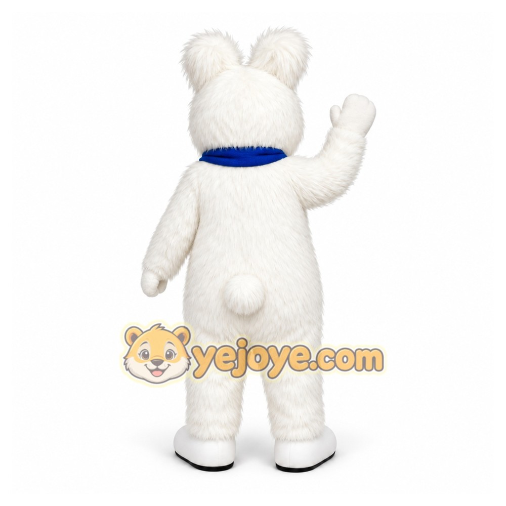 White Rabbit Mascot Costume White Rabbit Mascot Costume