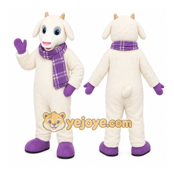 White Sheep Mascot Costume