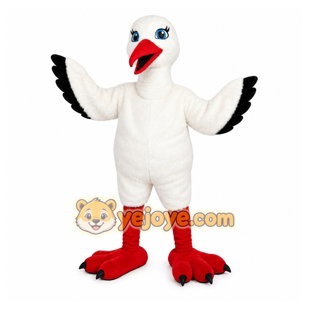 White Bird Mascot Costume White Bird Mascot Costume