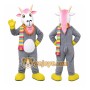 Gray Goat Mascot Costume
