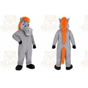 Gray Horse Mascot Costume