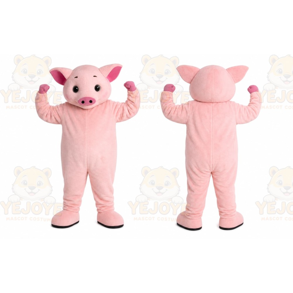 Pink Pig Mascot Costume