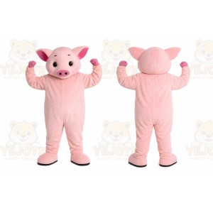 Pink Pig Mascot Costume