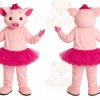 Pig Ballerina Mascot Costume