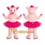 Pig Ballerina Mascot Costume