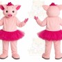 Pig Ballerina Mascot Costume