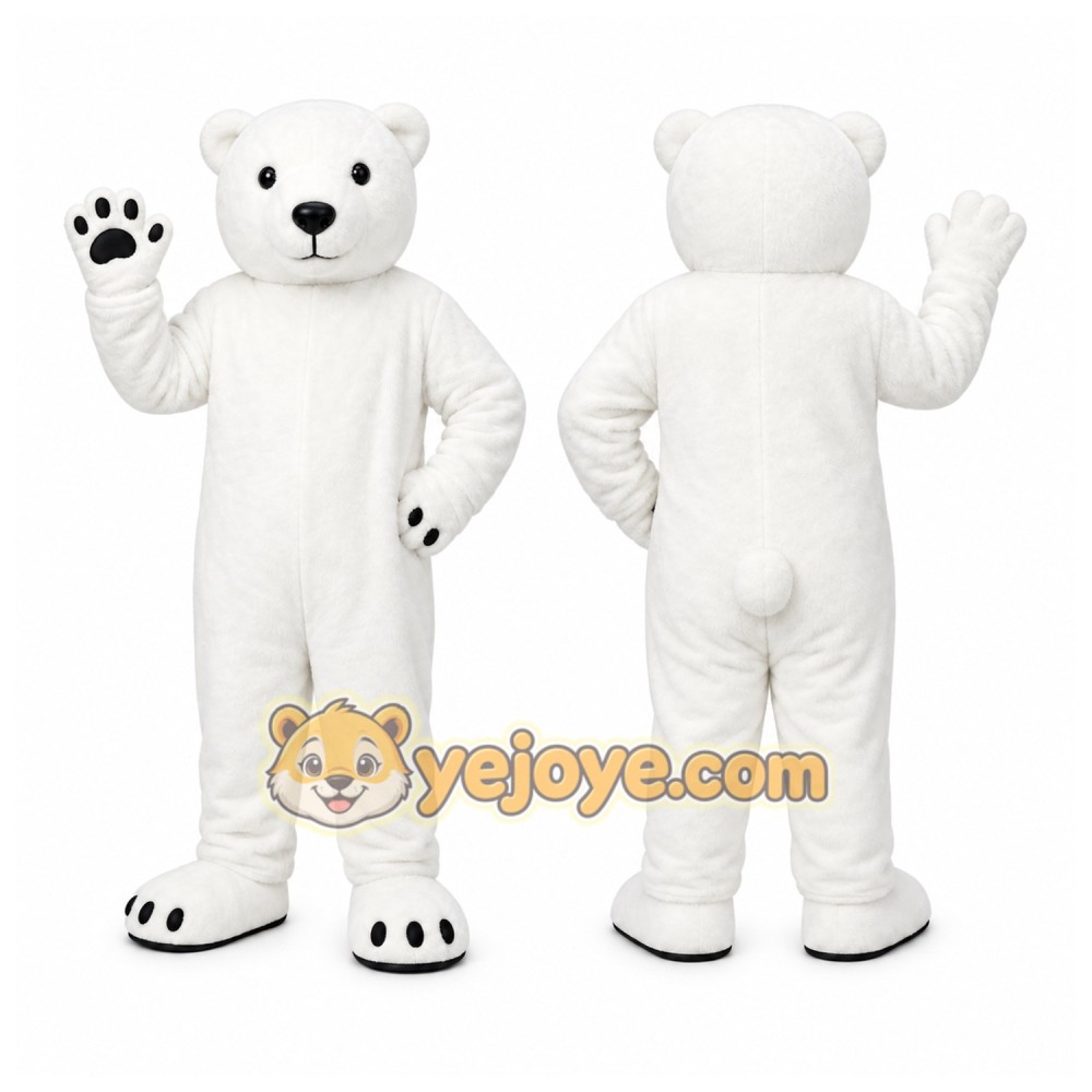 White Bear Mascot Costume