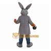 Gray Rabbit Coat Mascot Costume Gray Rabbit Coat Mascot Costume