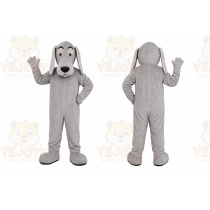 Gray Dog Mascot Costume