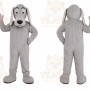 Gray Dog Mascot Costume