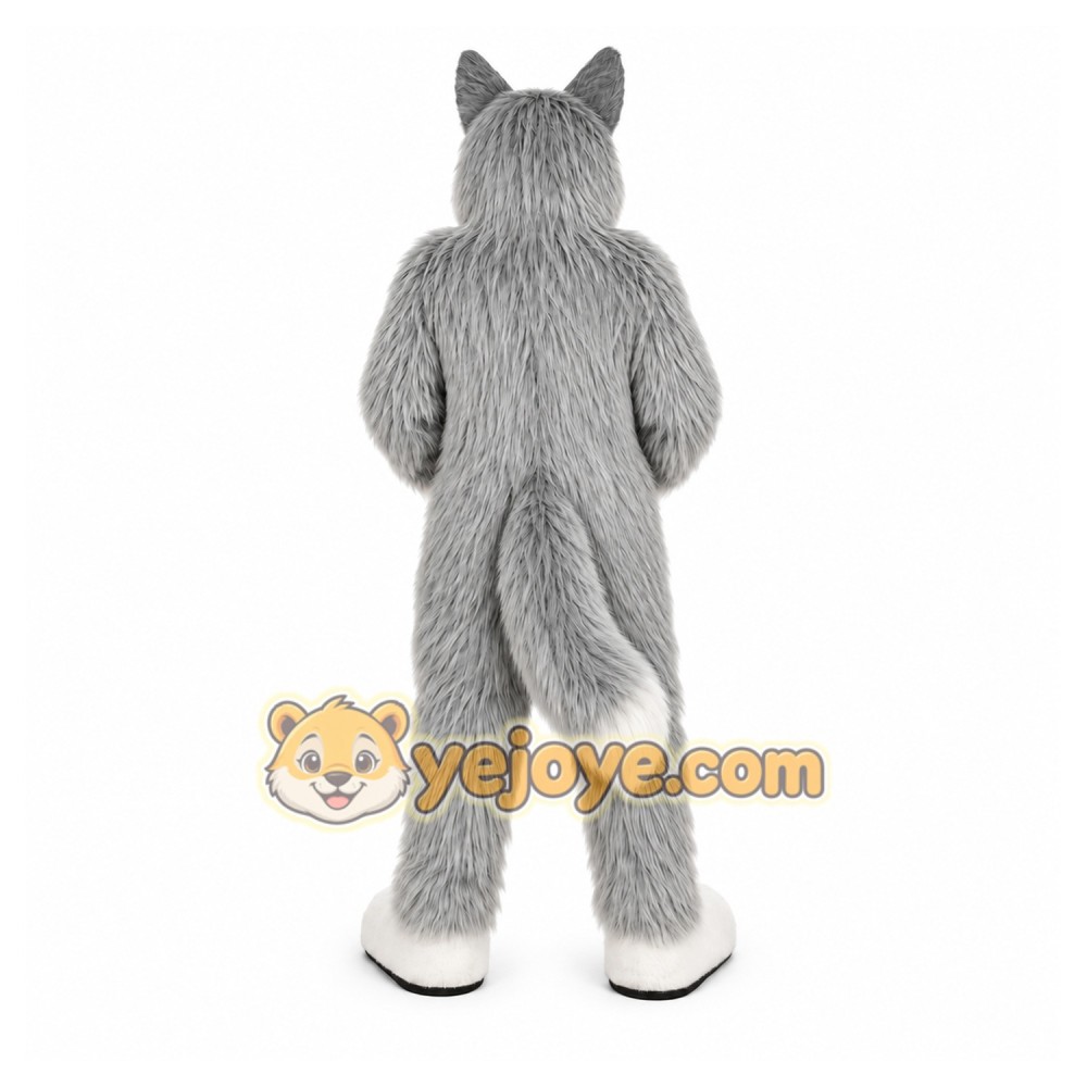 Gray Wolf Mascot Costume Gray Wolf Mascot Costume