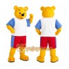 Yellow Bear Sports Mascot Costume