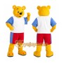 Yellow Bear Sports Mascot Costume