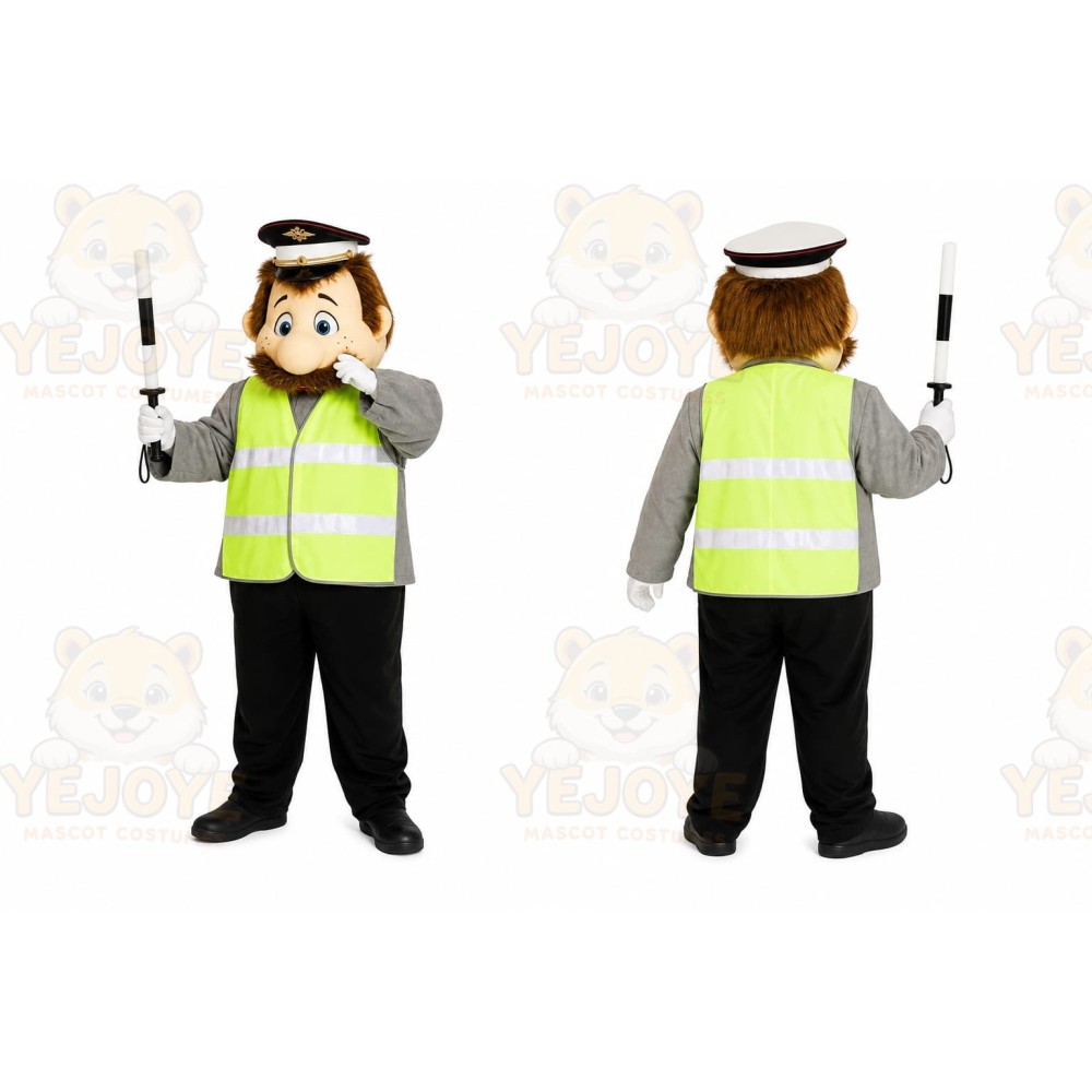 Traffic Worker Mascot Costume
