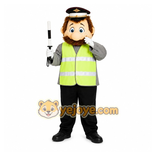 Traffic Worker Mascot Costume
