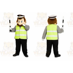 Traffic Worker Mascot Costume