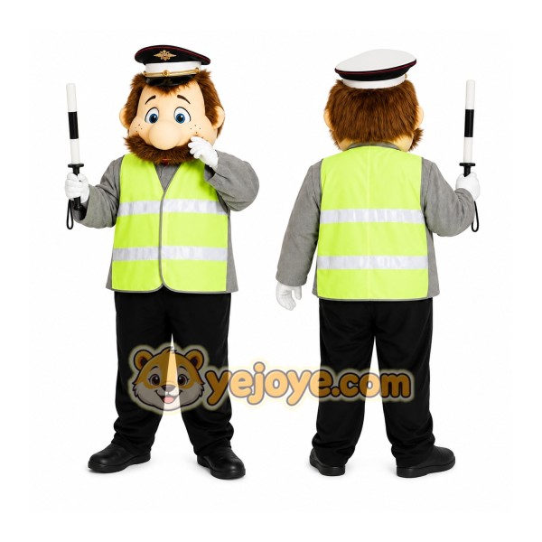 Traffic Worker Mascot Costume