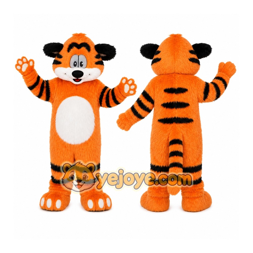 Orange Tiger Mascot Costume Orange Tiger Mascot Costume