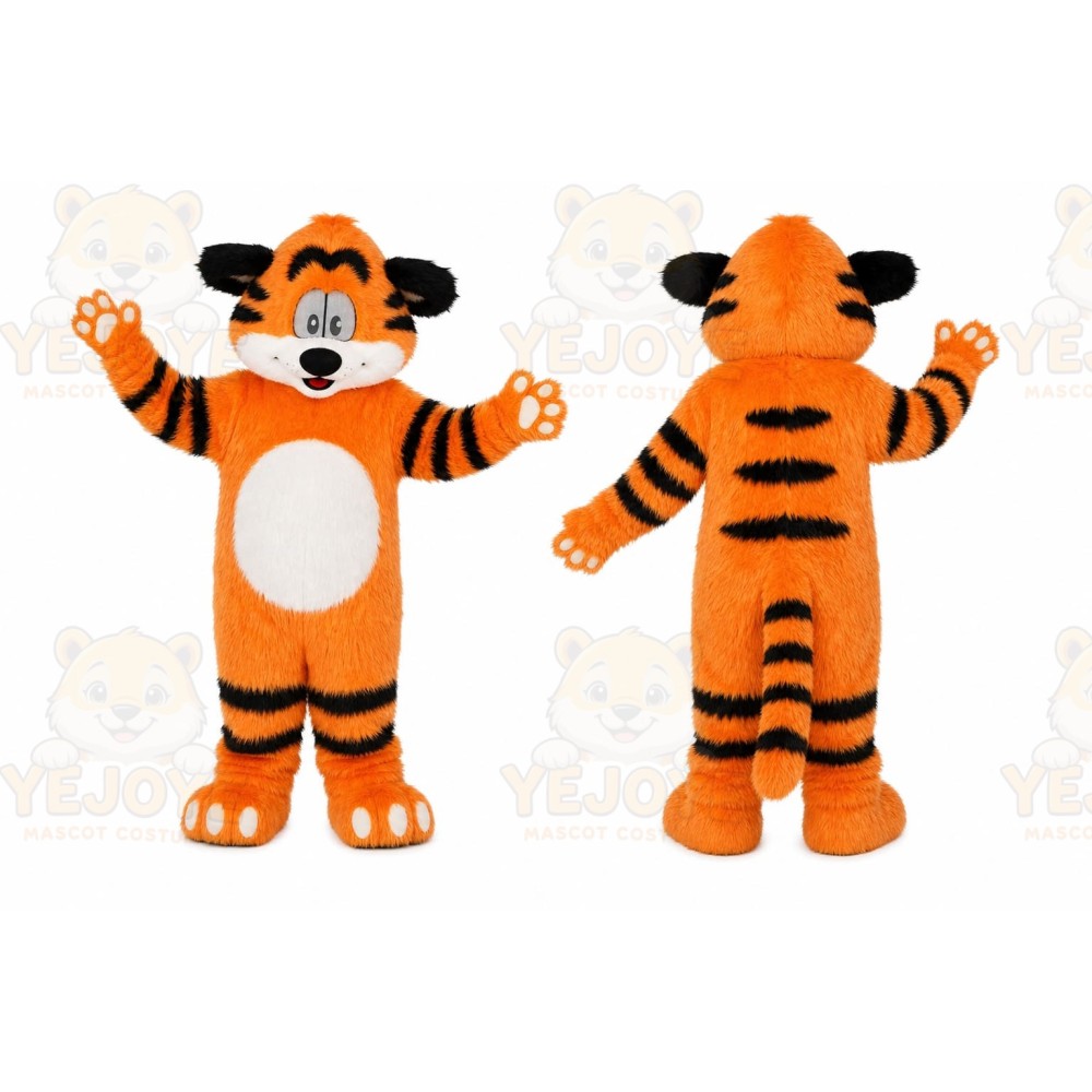 Orange Tiger Mascot Costume