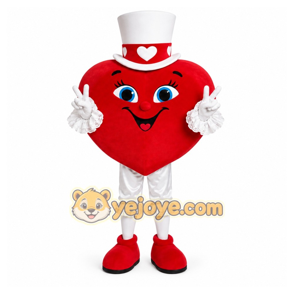 Red Heart Mascot Costume